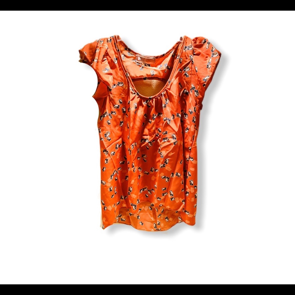Orange blouse